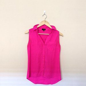 EXPRESS bright pink sleeveless shirt